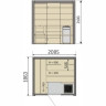 Сауна HARVIA SOLID INDOOR S2119LD с электрокаменкой